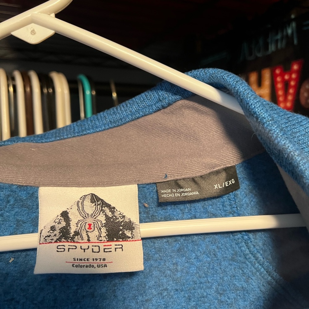 Spyder Blue sweater jacket - Picture 4 of 6